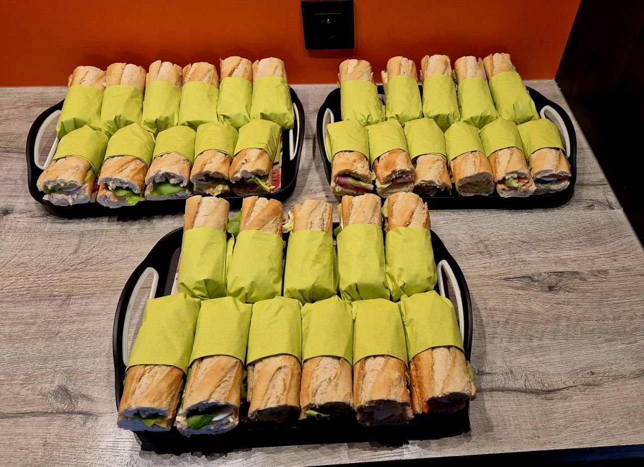 Belegde vergaderbroodjes